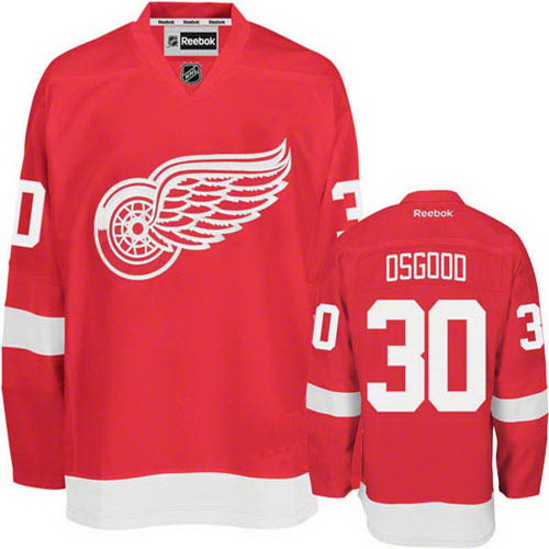 2012 New style NHL Detroit Red Wings 30 Chris Osgood Red Ice Hockey Jersey